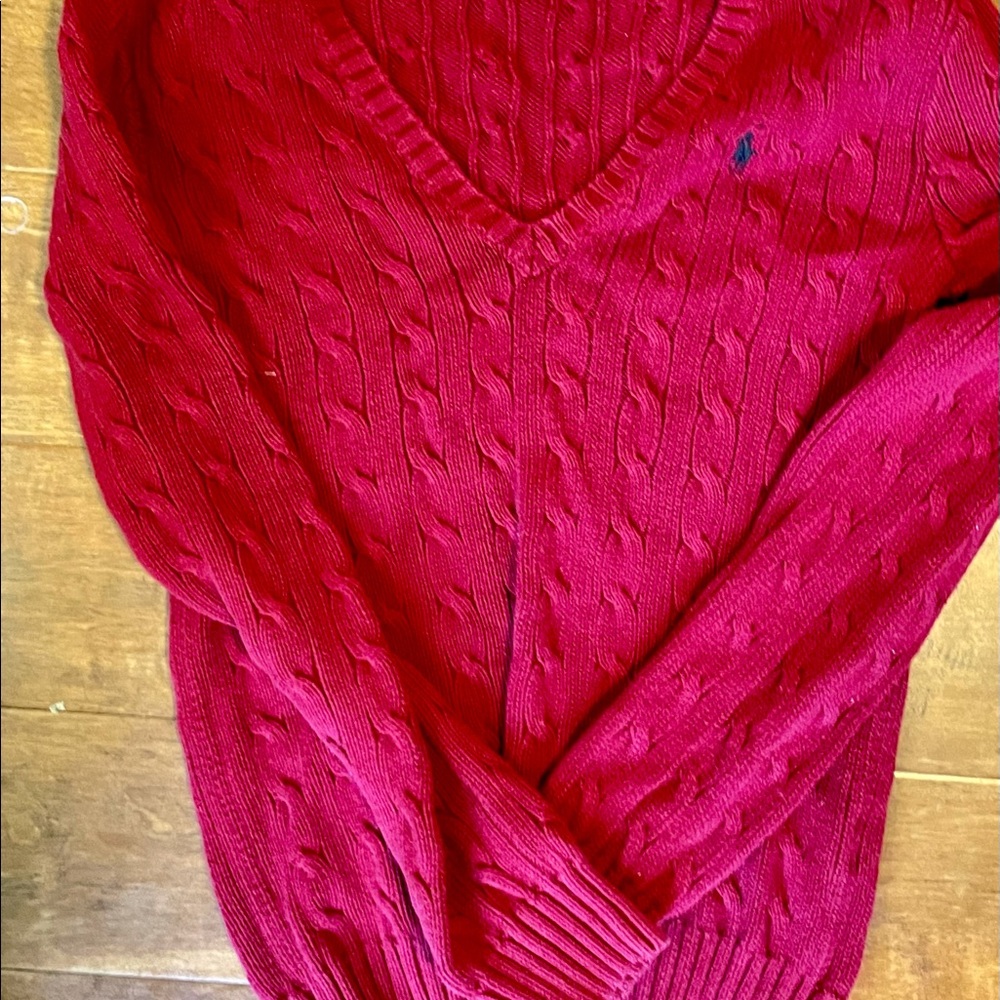 Ralph Lauren Polo red sweater (MEDIUM)